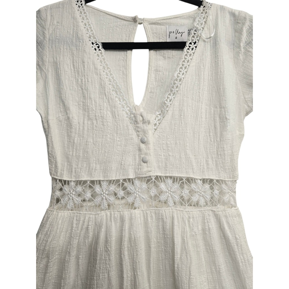 Princess Polly Cottagecore Lace Mini Dress US 2 Coquette Fairycore Boho   summer - Picture 6 of 10